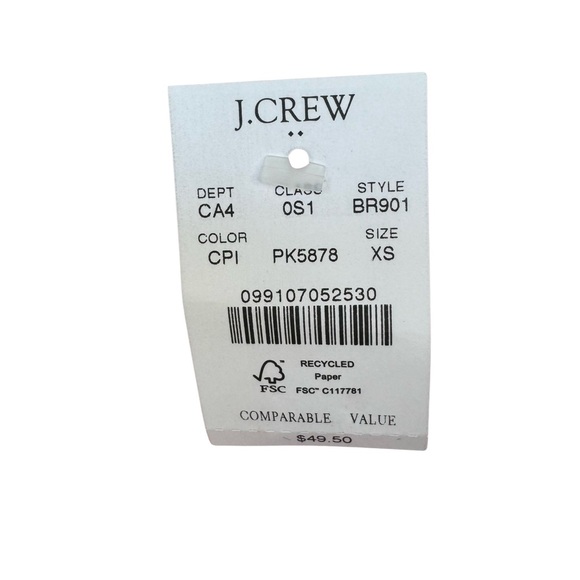 (NWT) J CREW Pocket T-shirt Dress Pink Sixe XS - Picture 2 of 7